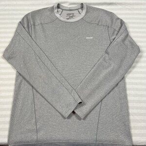 Patagonia Shirt Mens Medium Gray Capilene 3 Midweight Long Sleeve Base Layer